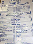 Boston Sandwich Shop menu