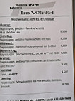 Cafe Im Winkel menu