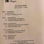 Vincellérház Étlap