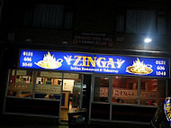 Zinga outside