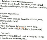 Le lion de chine menu