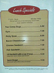 Nicks Coney Island menu