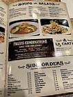 Fridas Mexican Cuisine menu