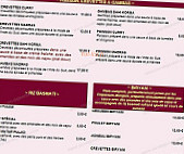 Maha Rani menu