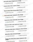 Pizza Oceane menu