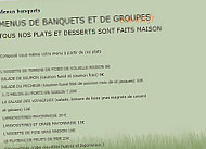 Hôtel Des Voyageurs menu