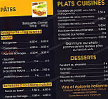 Les halles menu