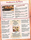 Montoyas menu