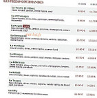 Le Kiosque à Pizzas menu