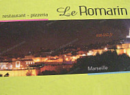 Le Romarin menu