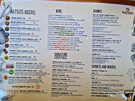 Matso's Broome Brewery menu