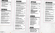 Coopers Colonial Motel & Rhys' Restaurant menu