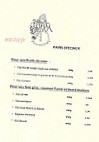 Aux Saveurs D'antan menu