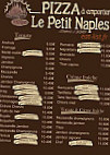 Pizzeria le Petit Naples menu