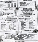 Dairy Queen menu