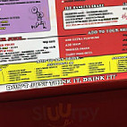 Shaketastic menu