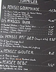 La Pensee Verte Ferme menu