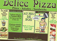 Delice Pizza menu