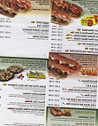 Subway menu