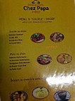 Chez Papa Indien menu