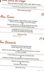 La Maison Du Revermont menu