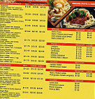 Maries Pizza menu