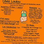 Chez Loulou menu