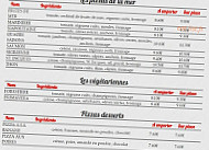 Pizzeria Sole Mio menu