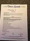 Johnny Kono's Grill menu