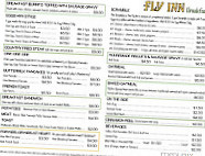 Fly Inn menu