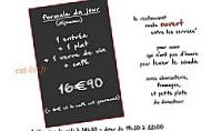 Le Verre Moutarde menu