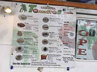 Taqueria Tomatitos menu