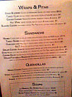 The Side Door Saloon menu