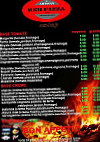 Seb Pizza menu