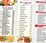 Ming's Asian Bistro menu