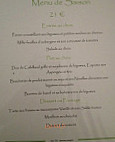 Les Cinq B menu