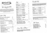 Regatta Boatshed menu