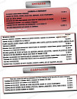 Le Florence menu