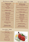 L'escale Indienne menu