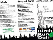 Birch Run Deli menu