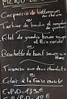 L'ardoise menu