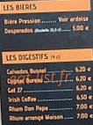 L'origan menu