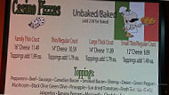 Casino Pizza Sub Shop menu