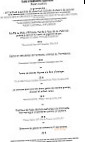 Le Chantecler menu