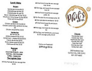 Phil's Grill menu