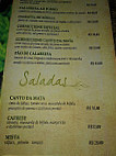 Canto Da Mata menu