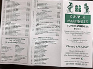 Double Happiness menu