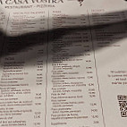 A Casa Vostra menu