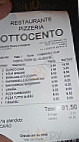 Ottocento menu