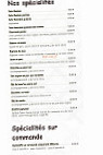 La FlambÉe Alsacienne menu